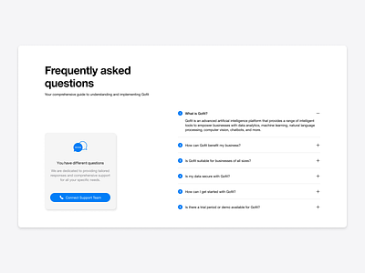 Light FAQs - UI KIT ai auto layout bento desktop faq faq section help help center landing page light mode responsive saas saas landing page section support support team ui ui kit ux web