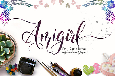 Amigirl Script amigirl script brushes callygraphy font type fontscript girl girl font handdraw handmade ilustrator lettering ligatur sans font typeface