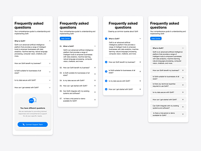 Light FAQs - Responsive Mobile ai auto layout bento faq faq section help help center landing page light mode mobile responsive responsive mobile saas saas landing page section support support team ui ui kit ux
