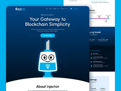 Blockchain Landing Page UI figma landing page ui
