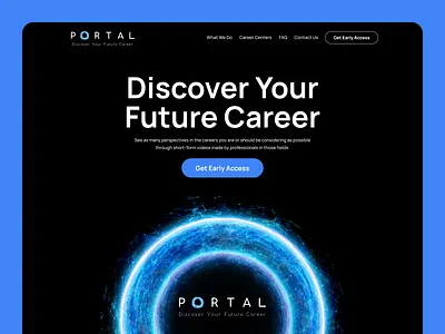 Portal Landing Page UI figma landing page ui website