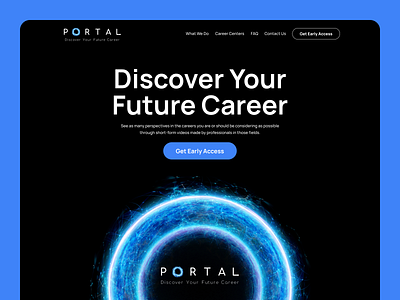 Portal Landing Page UI figma landing page ui website