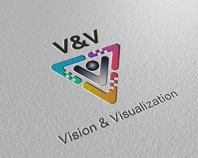 Vision&Visualization Logo adobe illustrator branding graphic design illustrator logo vision visualization