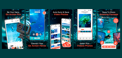 GoPro App: Quick Video Editor - Screenshot app design graphic design illustration