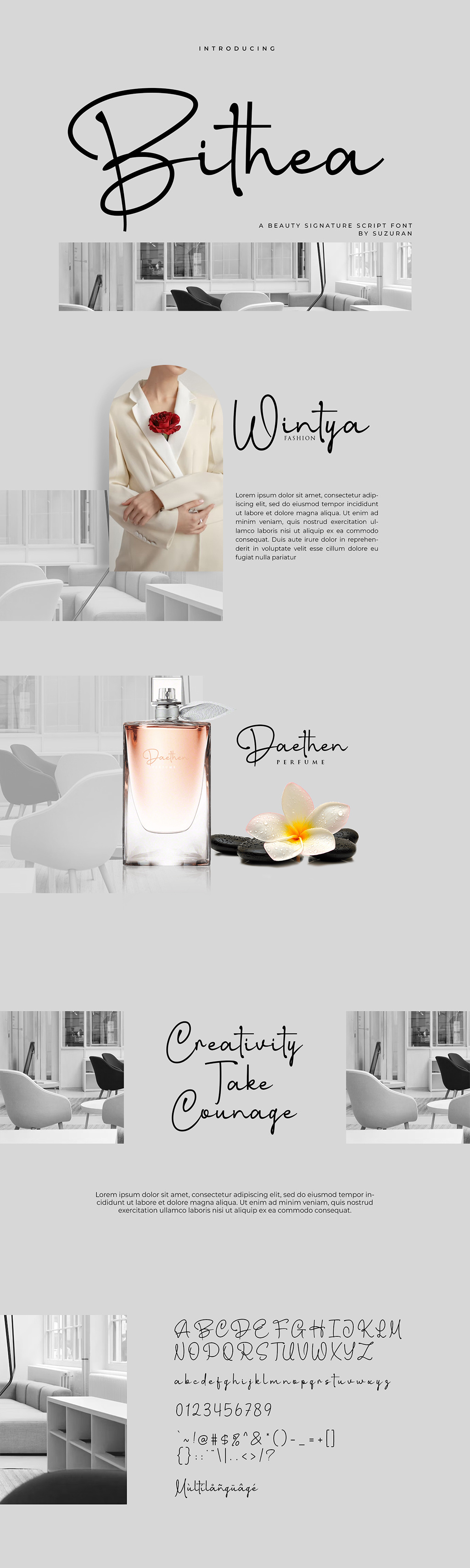 Bithea Script Font festival