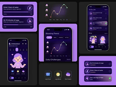 Habit tracker mobile app | UI/UX android app app design branding clean graphic design habit tracker app health tech ios app lifestyle app mobile app mobile app design self care app ui ui research uiux uiux design user interface design ux wellbeing tech wellness app