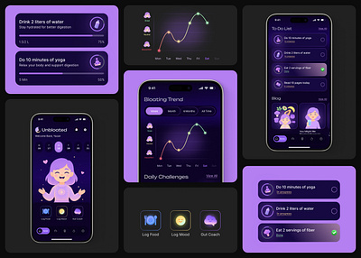 Habit tracker mobile app | UI/UX android app app design branding clean graphic design habit tracker app health tech ios app lifestyle app mobile app mobile app design self care app ui ui research uiux uiux design user interface design ux wellbeing tech wellness app