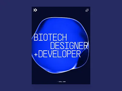 Biotech Designer + Developer | Samuel Oktavianus Portfolio 2023 3d animation biology biotech blue dark disease dna drug fluid freelance health medical medicine pharma portfolio responsive science ui webflow