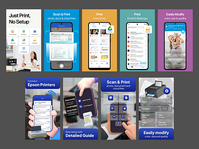 Smart Print for HP Printer App - Screenshot app design graphic design illustration
