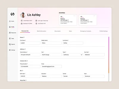 User Profile Dashboard design digital design figma product designer ui ui dashboard user experience user interface ux uxui designer