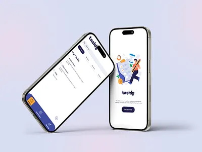 Task Management - Taskly - App Design interactive design prototyping ui ux design