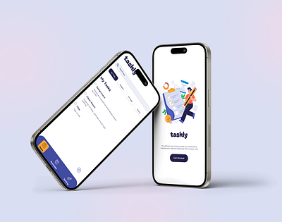 Task Management - Taskly - App Design interactive design prototyping ui ux design