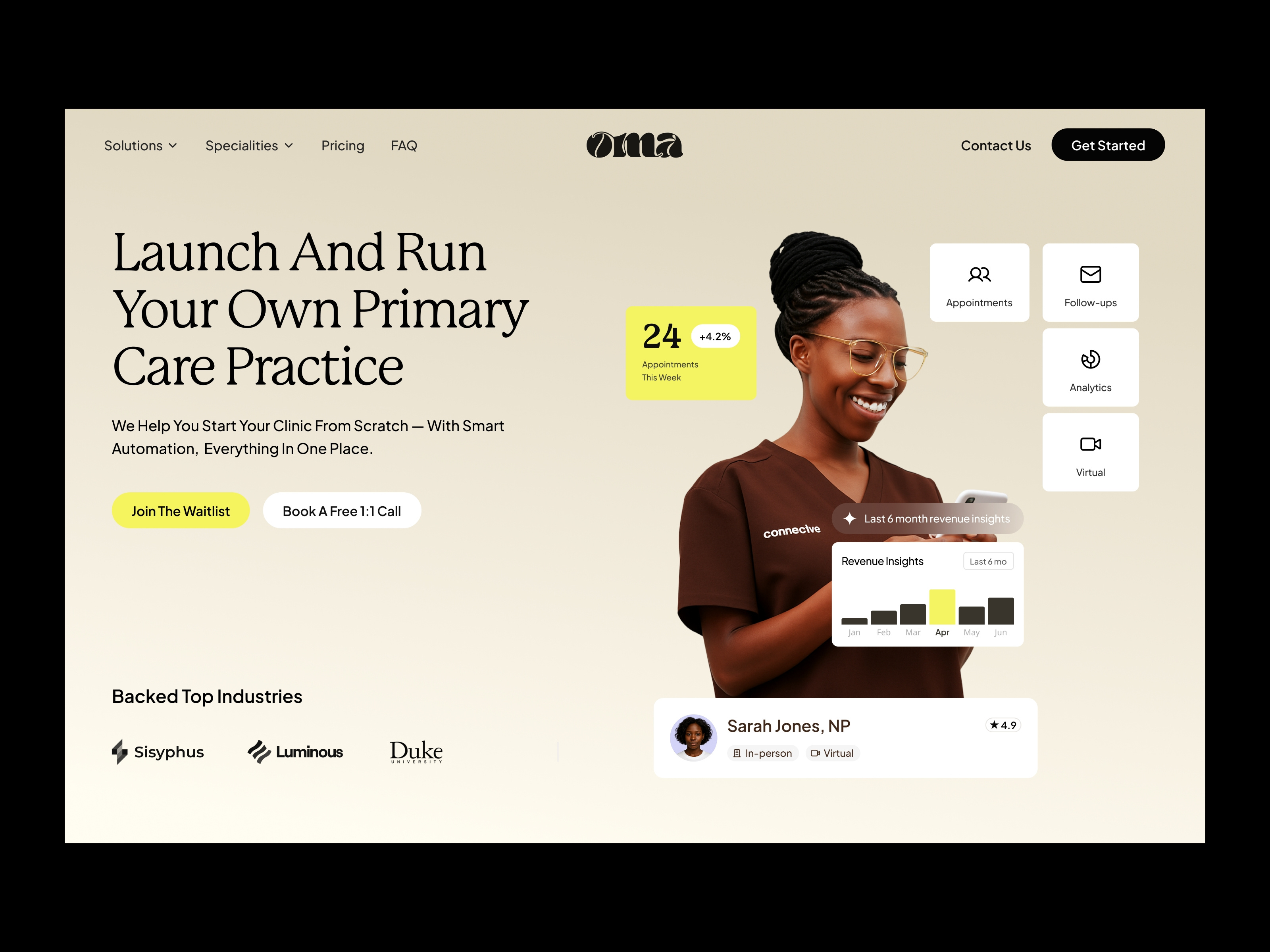 Healthcare Website - Practice checkup doctor doctor website healthcare healthcare website helathcare landing page independent doctor medical medical website nurse nurses website practice practitioner product design telehealth telemedicine ui ui ux user experience ux