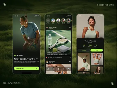 Sport App | Social App | App Design | Mobile Interface | UIUX app design app design concept app interface application design mobile mobile app design mobile application design mobile design mobile interface modern design product design social app social media social media app social platform social platform app sport sport app sports app ui ux