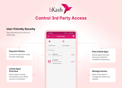 bKash App 3rd Party Access - Merchant List Analysis analysis bkash feature mfs app uiux ux analysis