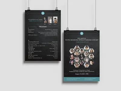 2ND ANNUAL YOUTH ORCHESTRA WITHOUT BORDERS CONCERT adobe illustrator branding design graphic design illustrator poster