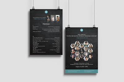 2ND ANNUAL YOUTH ORCHESTRA WITHOUT BORDERS CONCERT adobe illustrator branding design graphic design illustrator poster