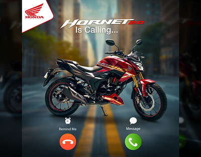 HORNET 2.O Creative Poster Design for Bangladesh Honda graphic design hornet2.o