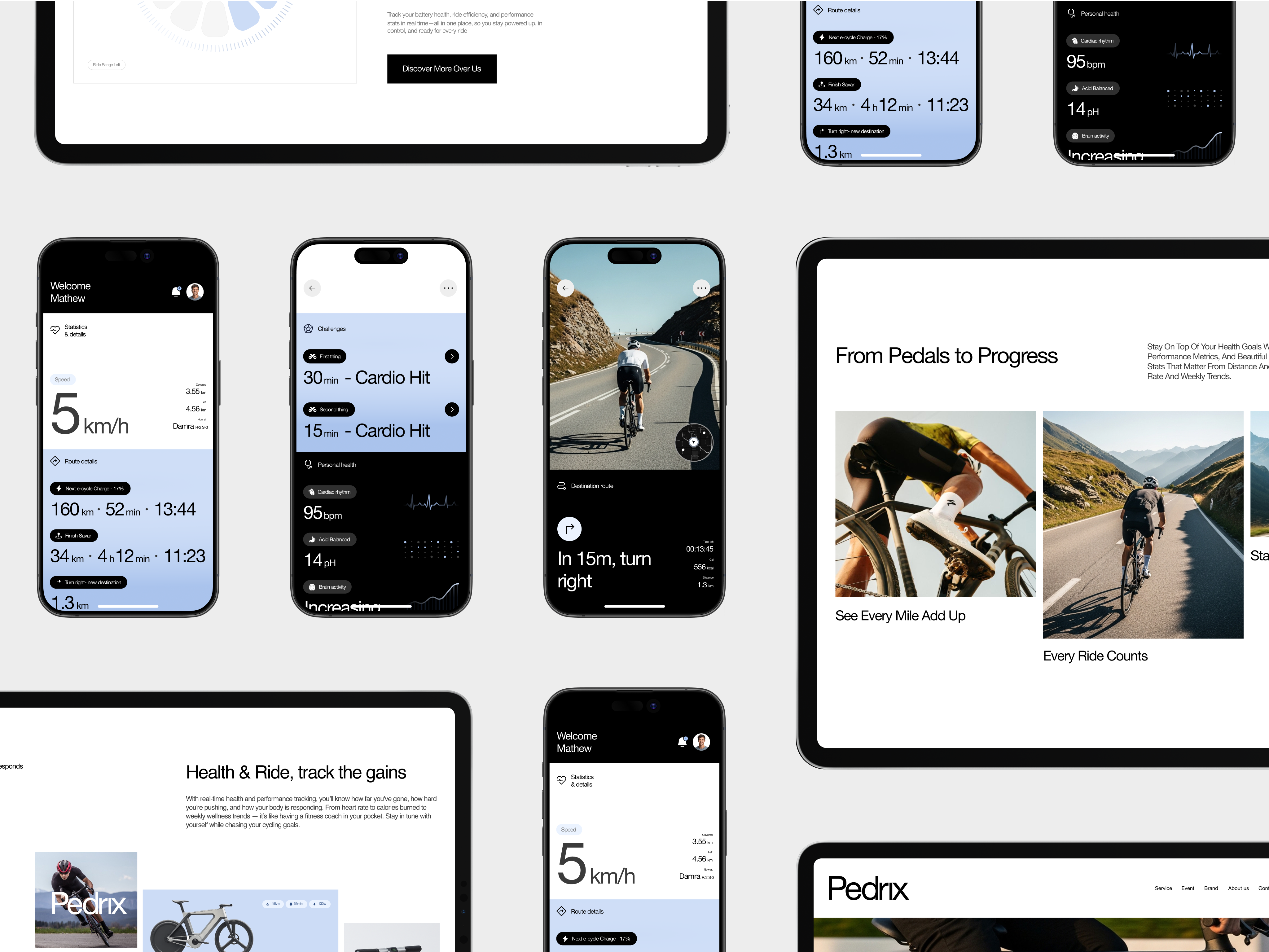 Minimal Cycle Ride Tracking Mobile App UI UX Design app design bicycle app design e cycle app design electric bike electric vehicle ev mobile app design minimal app design mobile mobile app mobile app design product design ride tracking app ride tracking app design smart bike tracking app ui ui design uiux ux