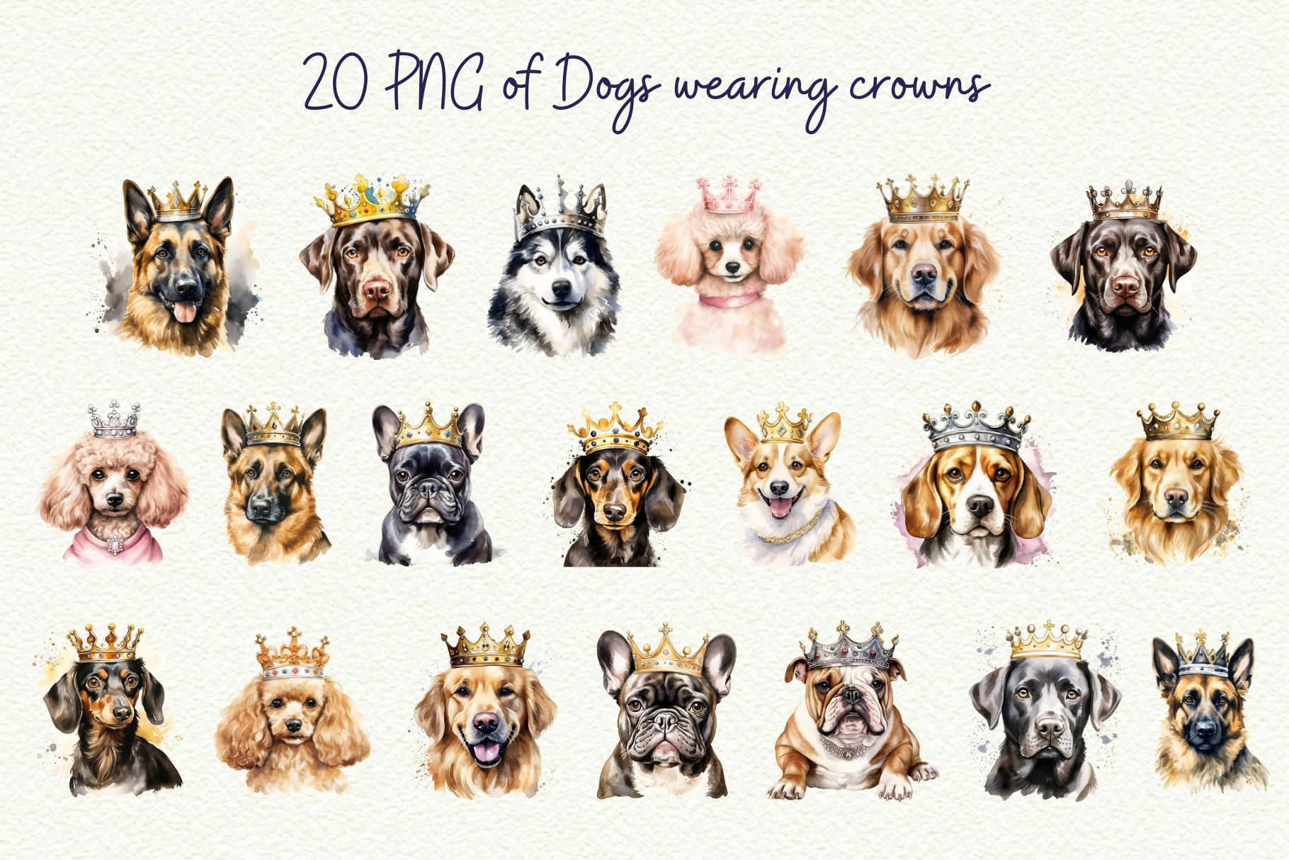 Example of Cute Animal Illustration / Clipart Pack