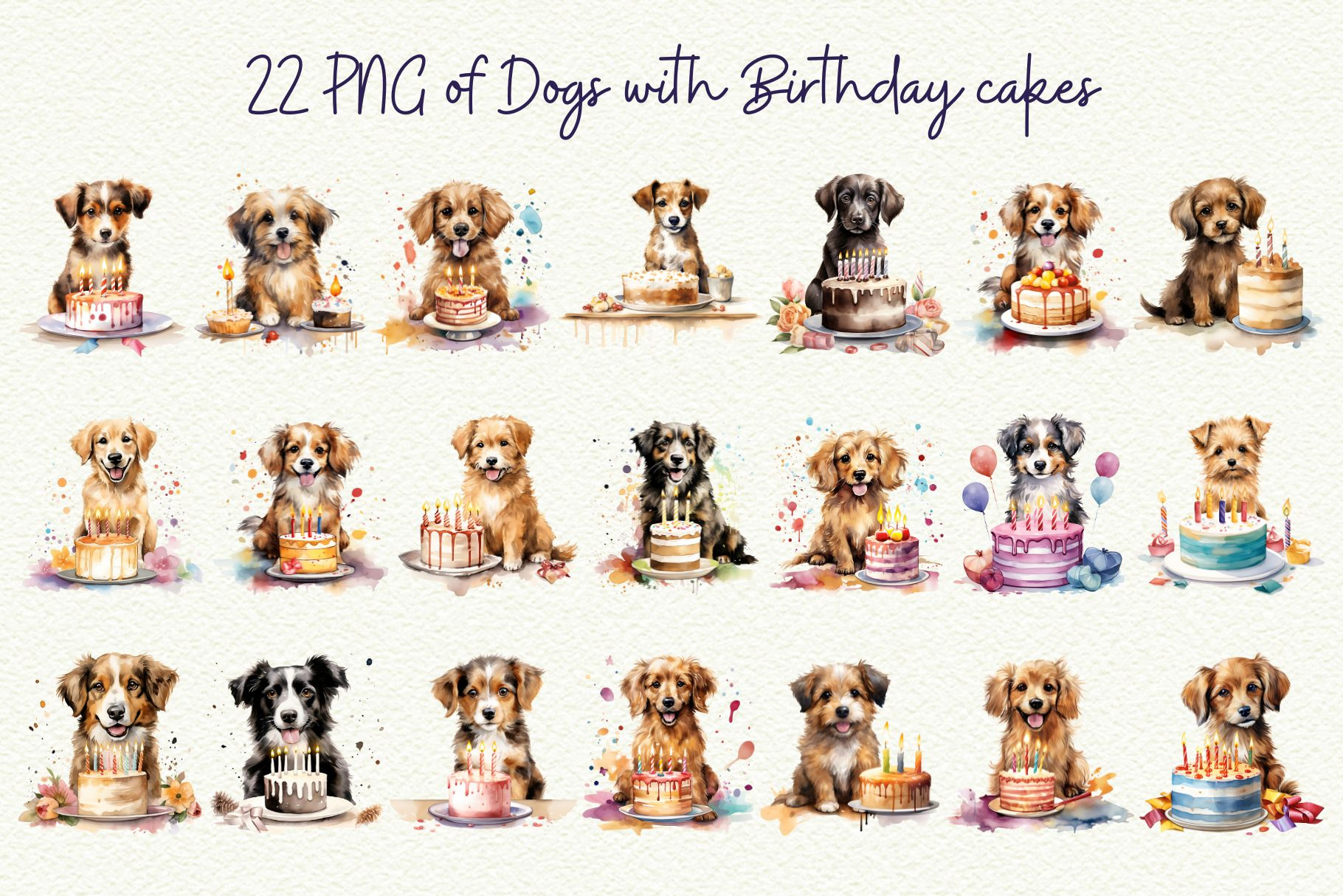 Example of Cute Animal Illustration / Clipart Pack