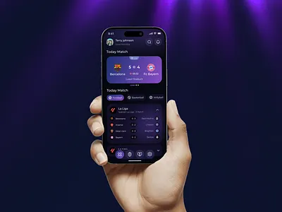 Live Football App & Score app design clean football app football match football score live match mobile app smiple sports app sports competition uiux design ux