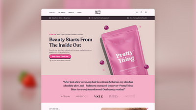 Pretty Thing LP Design with Studio Hiraya landing page
