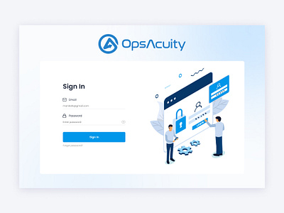 OpsAcuity animation branding dashboard design graphic design hr illustration logo maps operations ui uiux vector