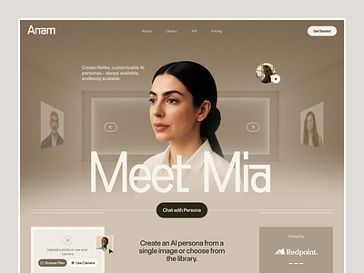 Website for an AI Product ✦ Anam design interface product service startup ui ux web website