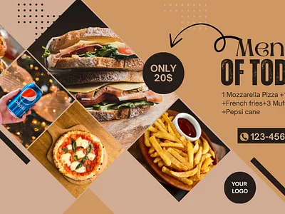 Fast food branding design graphic design poster