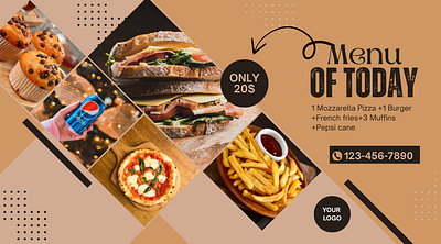 Fast food branding design graphic design poster