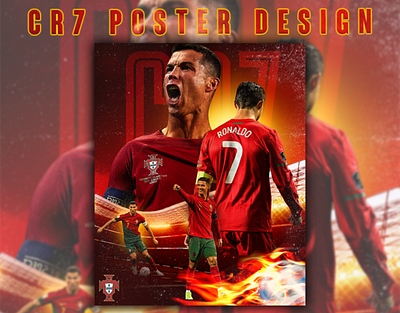 CR7-POSTER-DESIGN cr7 cr7 poster design graphic design portugral poster ronaldo suii uk