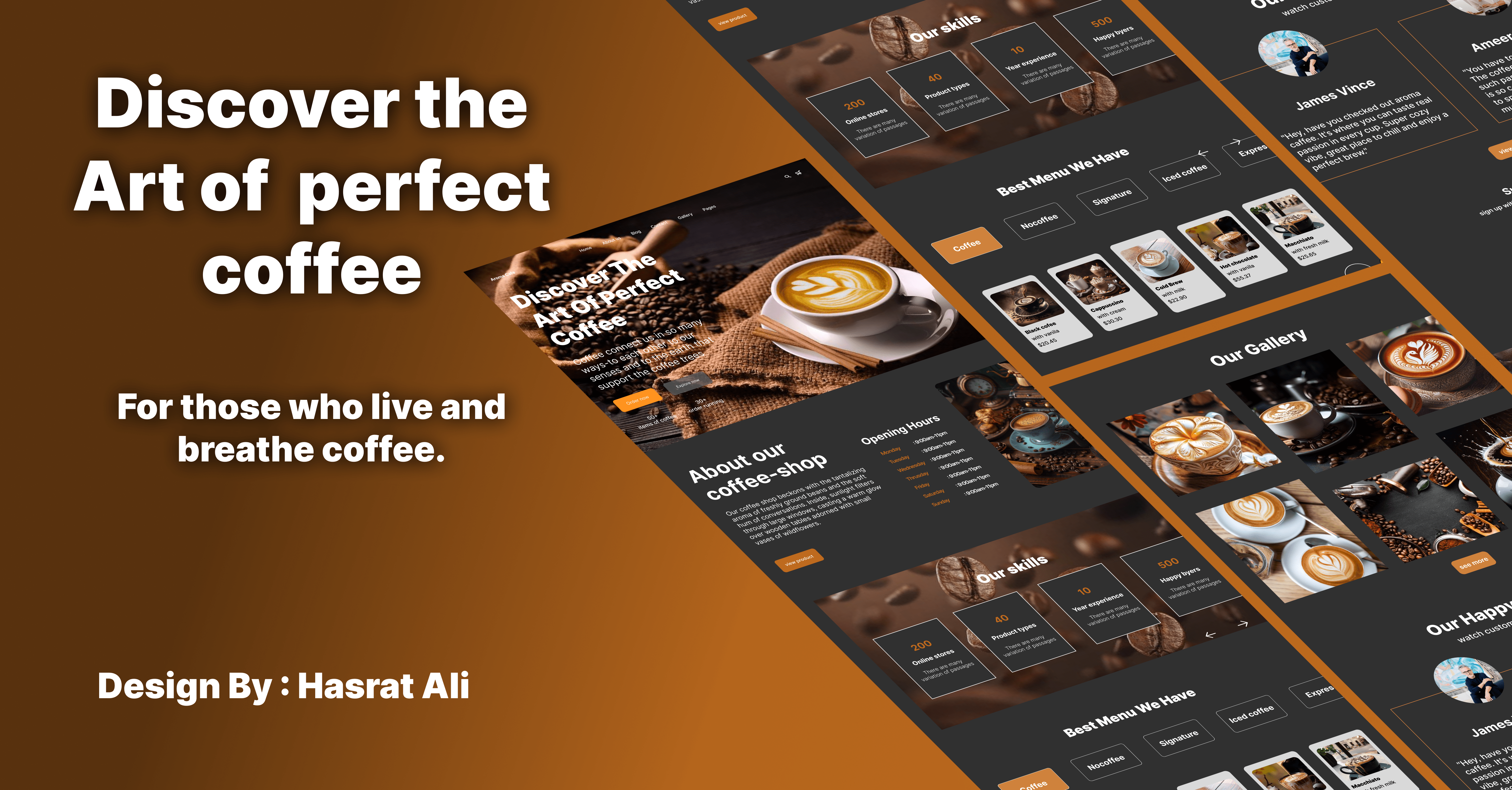 Coffee Landing Page UI/UX coffee designconcept digital design dribble landing page modern ui ui design uiux ux research website design