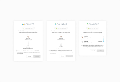 ORCID account linking