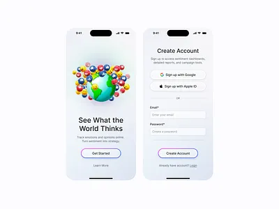 Sentiment Insights – Mobile App Design ai app
