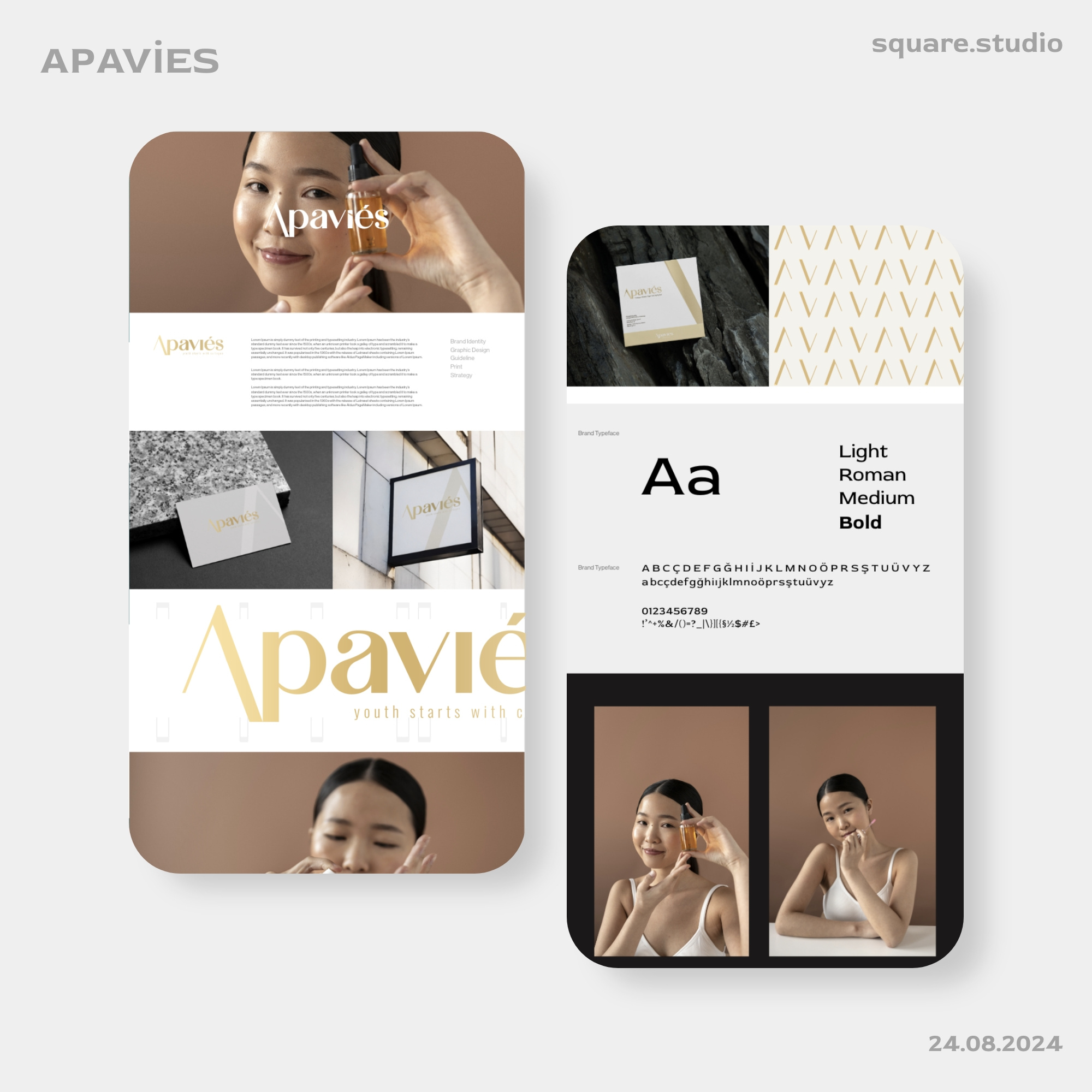 Social Media - beauty center animation branding graphic design logo motion graphics social media ui