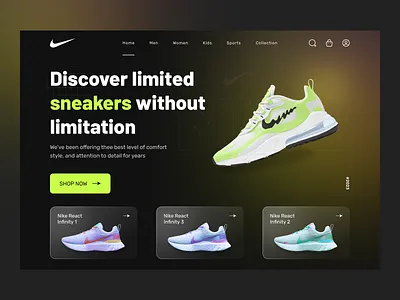 Shoes Landing Page White & Black Theme branding design illustration landing page landing page ui logo mobileapp shoes landing page tecorb ui userinterface ux vector