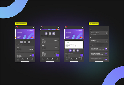 Banking app - Card management