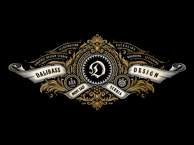 Dalibass Design Studio branding custom graphic design hand drawn illustration label design lettering logo logotype packaging design typography vintage