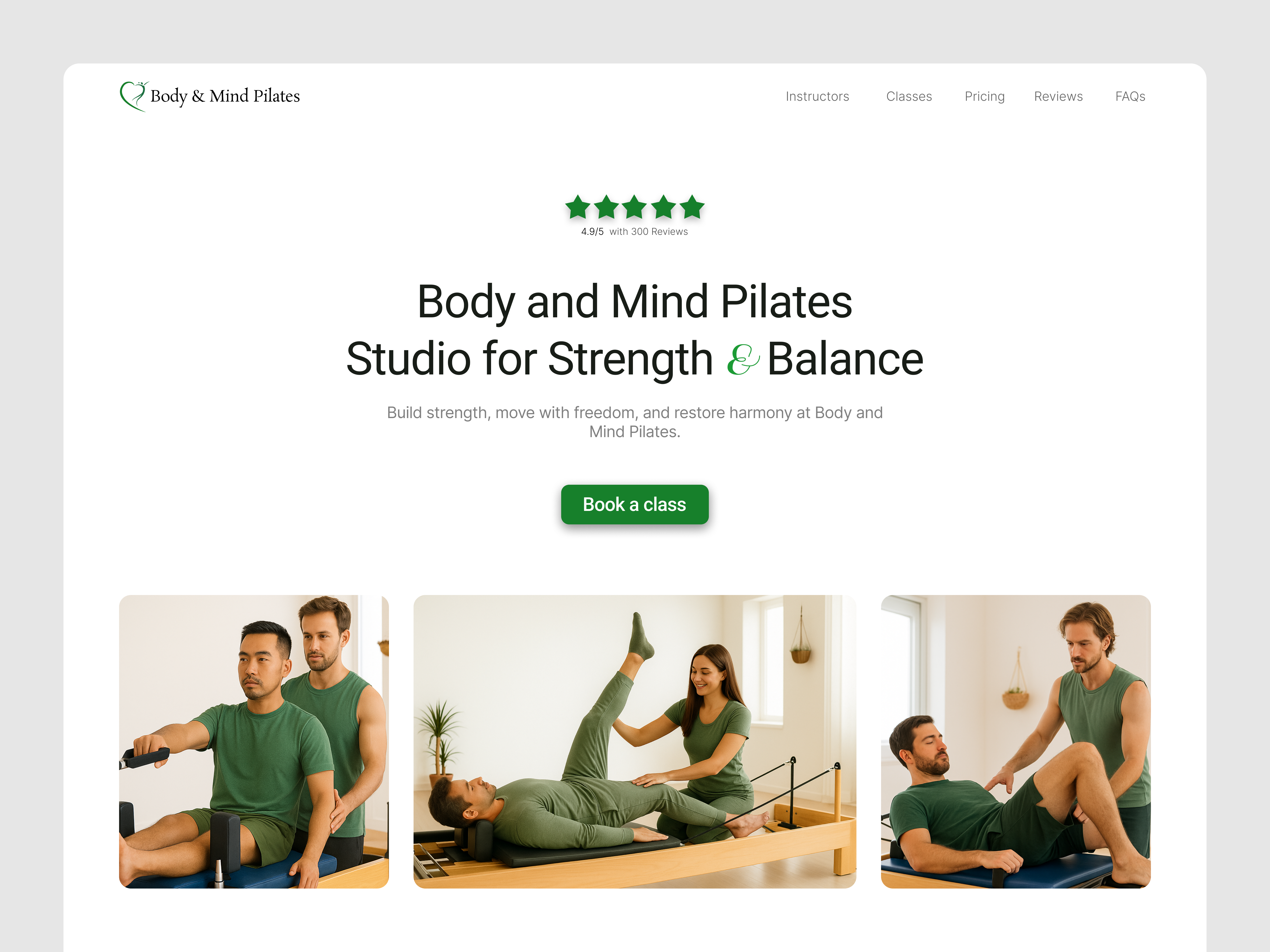 Example of Landing Page Design & Development