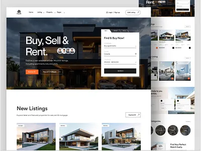 Real Estate Landing Page Design real estate real estate app design real estate hero section design real estate home page design real estate landing page design real estate ui design real estate uiux real estate ux design real estate web design real estate website design