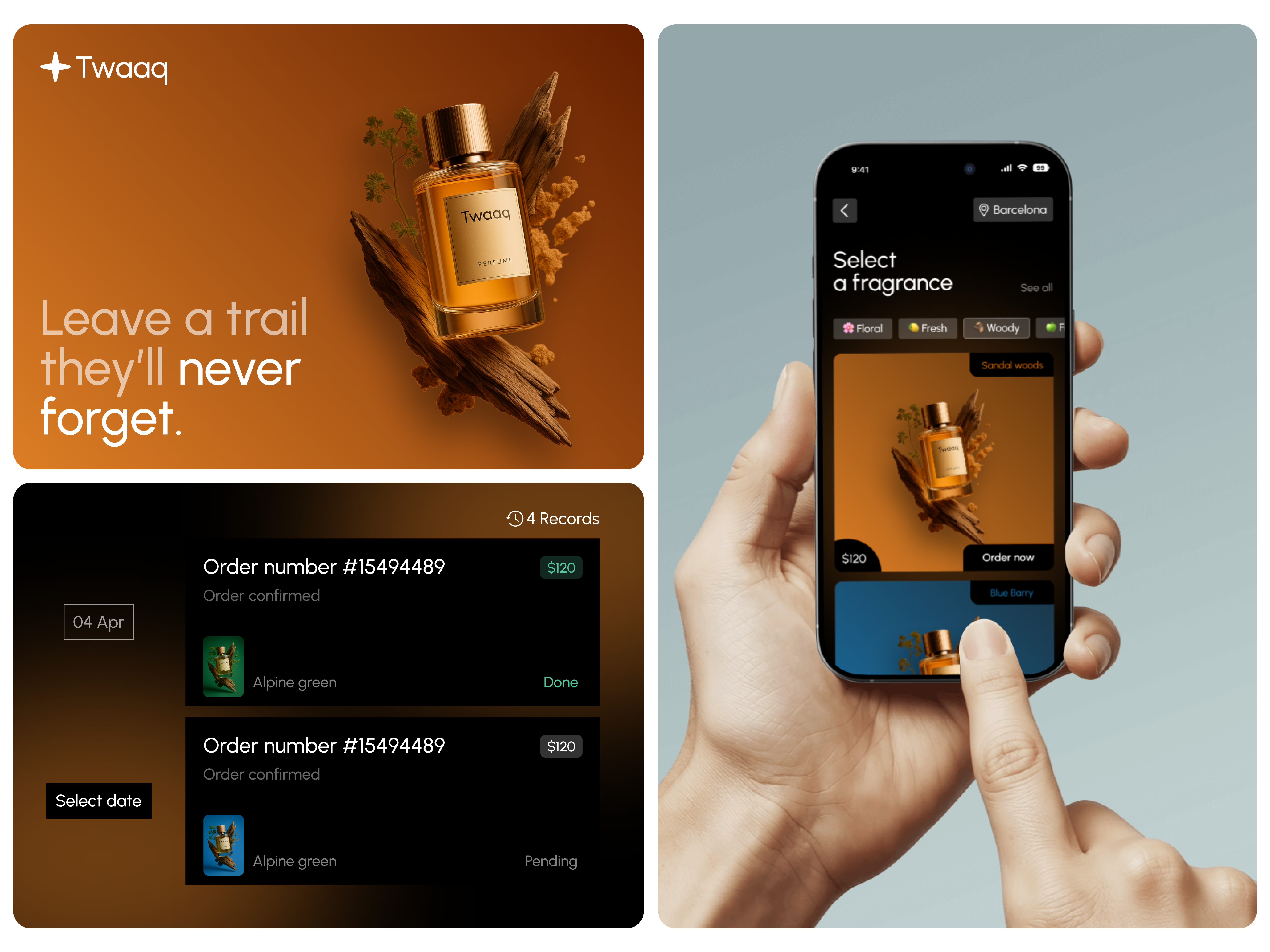 Perfume app — UI That Smells Like Design 2025designtrends appuiux ecommerceapp ecommerceui elegantui figmadesign fragrancedesign fragranceshopping luxuryappdesign luxuryecommerce luxuryperfume luxuryux minimalui mobileappui mobileux modernappdesign perfumeapp perfumeui productdesign uiuxdesign