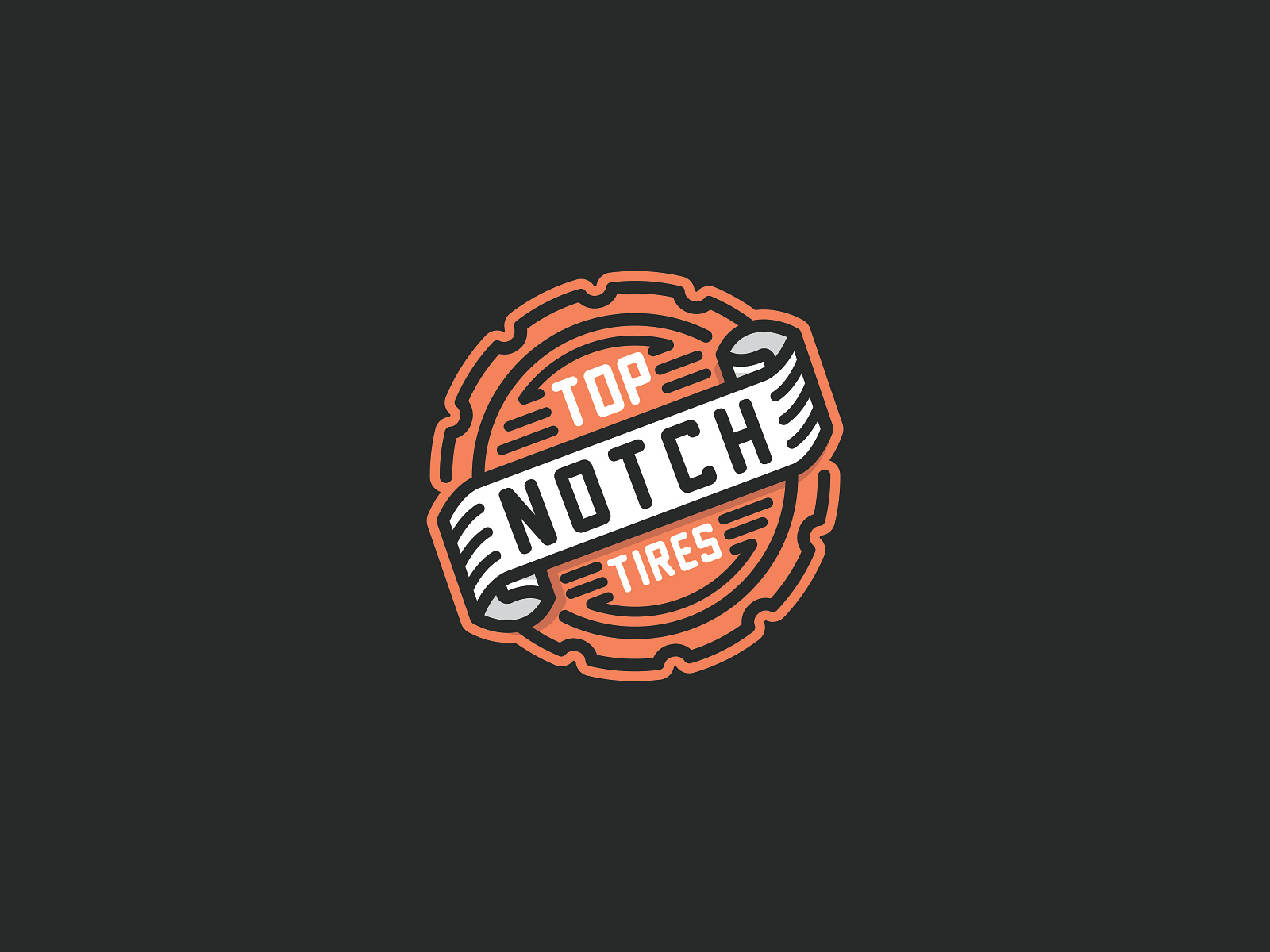 TOP NOTCH TIRES by Reps Design Co. on Dribbble