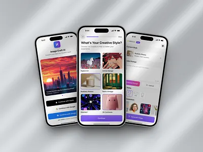 Images AI Generator App Concept for IOS ai ai generator app concept app design clean design ios product design