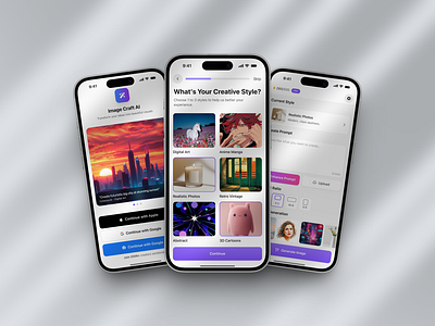 Images AI Generator App Concept for IOS ai ai generator app concept app design clean design ios product design