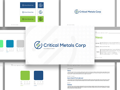 Branding Design for Critical Metal Corp 2d 2d art brand branding branding design colors design digital digital art fonts graphic design guideline identity branding logo logo usage minimal modern tech technical vector