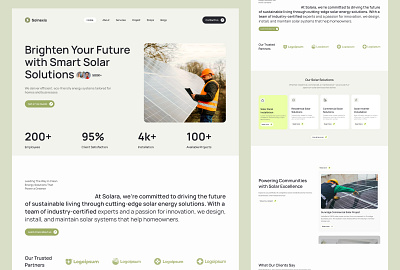 Brighten Your Future with Smart Solar Solutions solar web ui concept