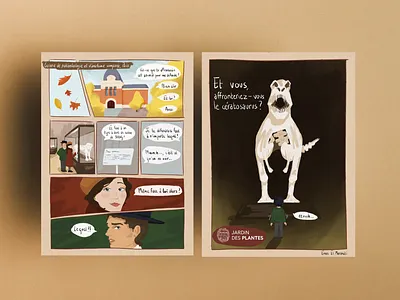 Short comic art bd comic digital graphic design illustration museum playful procreate storytelling