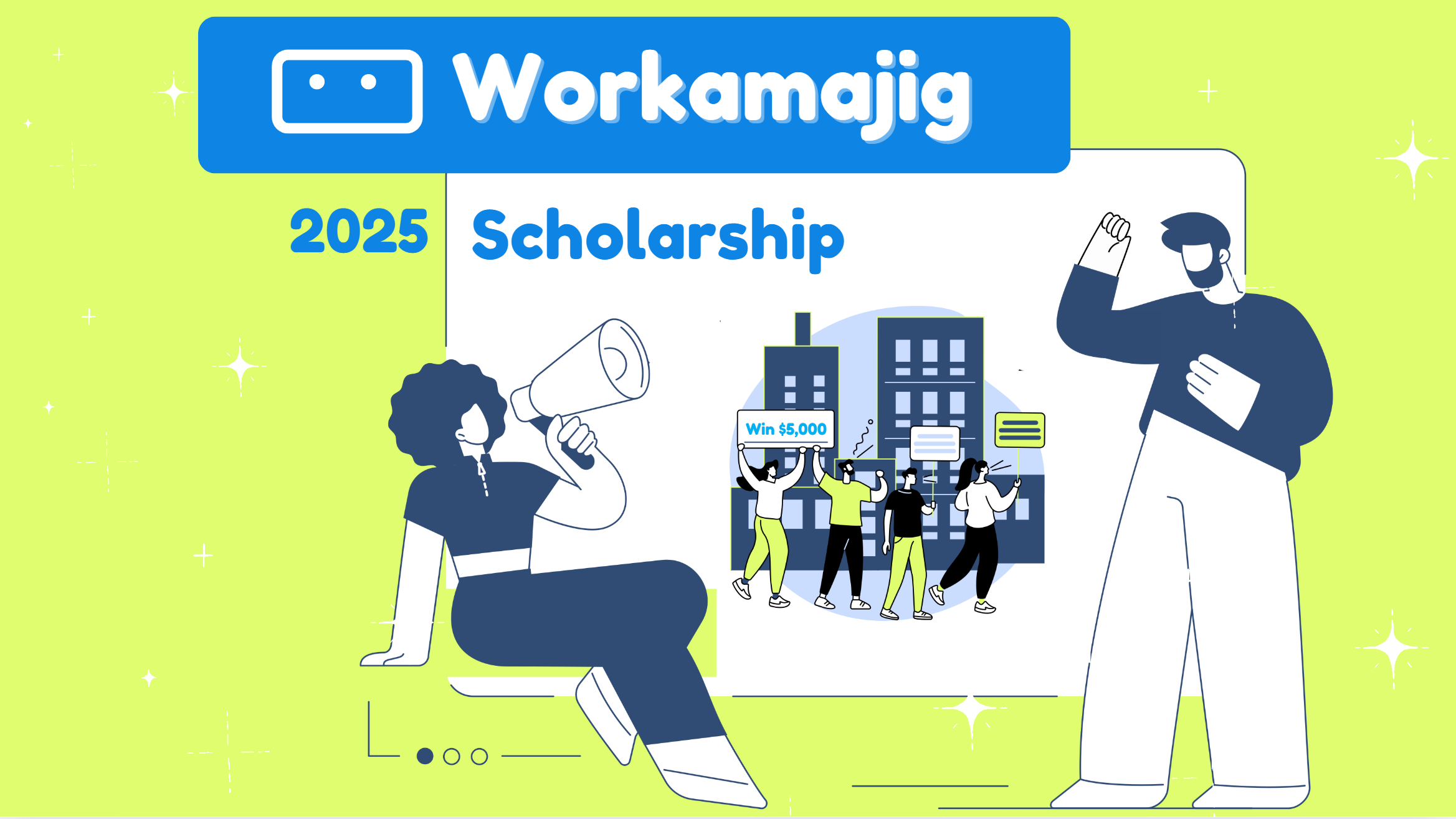 Workamajin Scholarship Announcement ad branding canva content graphic design illustrations marketing storytelling vector video