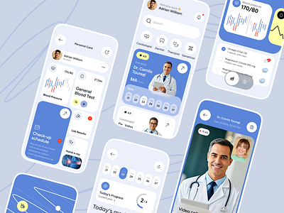 Healthcare app design app app design clinic design doctor health healthcare healthcare app medical medicine mobile mobile app ui ux